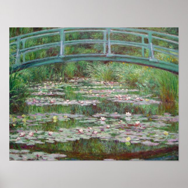 Póster Claude Monet - A Ponte Japonesa (Frente)