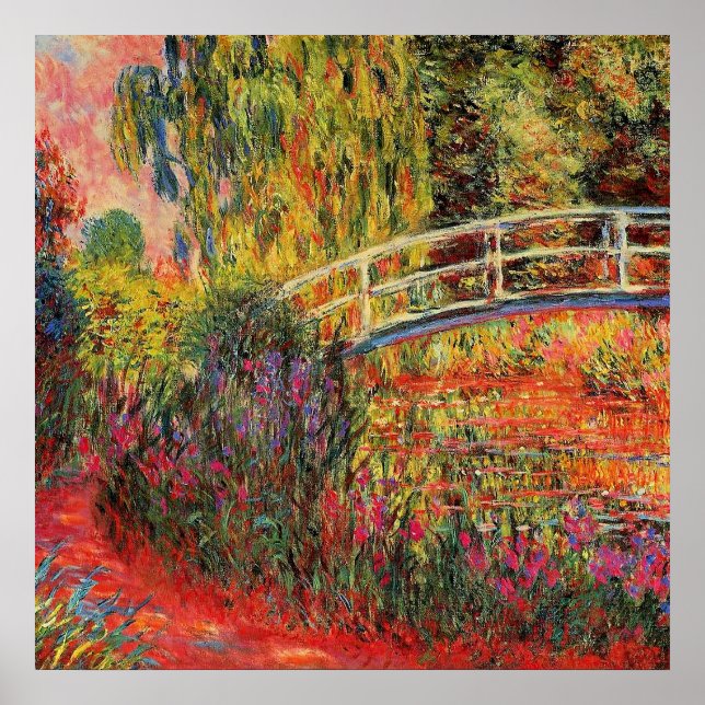 Poster Claude Monet, A Ponte Japonesa, (Frente)