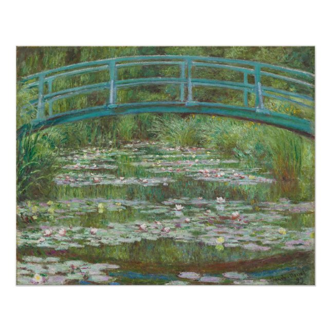 Póster Claude Monet | A Ponte Japonesa, 1899 (Frente)