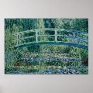 Poster Claude Monet - A ponte sobre a água e o Japão