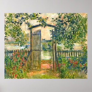 Poster Claude Monet: A porta de jardim em Vetheuil