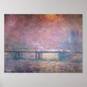 Póster Claude Monet a Tamisa em Charing Cruz, 1903