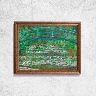 Poster Claude Monet A Velha Arte Da Ponte Japonesa