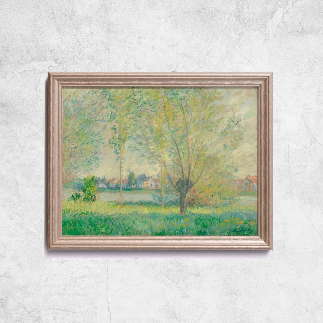 Poster Claude Monet A Velha Arte Francesa (Claude Monet The Willows French Old Art Poster
)