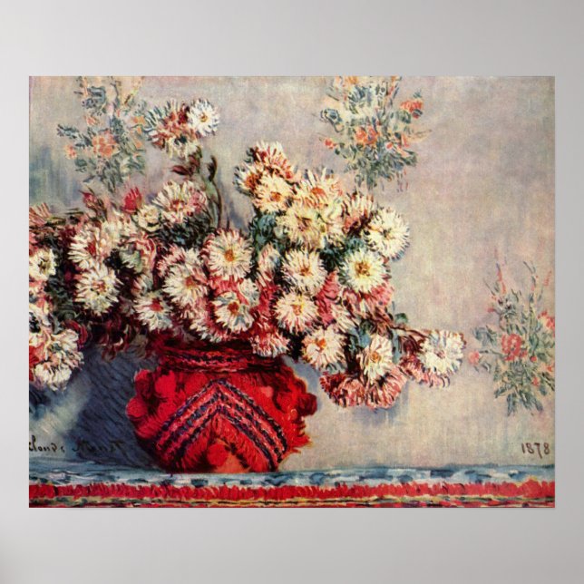 Póster Claude Monet - A vida tranquila com os cristãos (Frente)