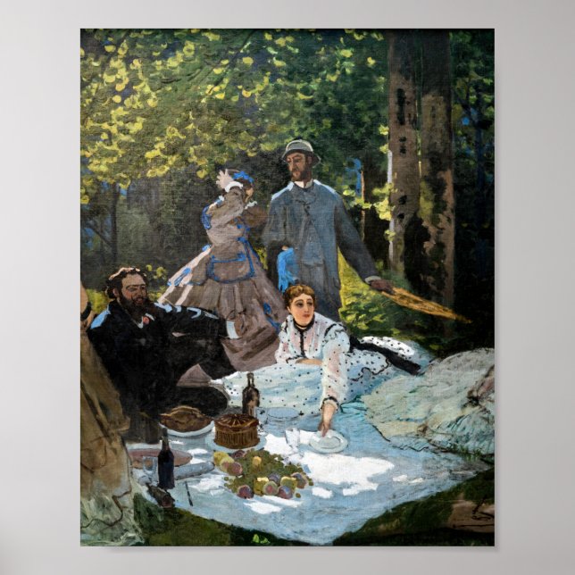 Poster Claude Monet - Almoço na Relva, Painel Direito (Frente)