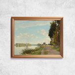 Poster Claude Monet Argenteuil Chateau Rio Arte Francesa<br><div class="desc">Poster de Claude Monet,  Argenteuil,  1800. Antiga pintura francesa famosa com um rio,  um veleiro e um castelo ou castelo no estilo impressionista. Licença CCO,  dominio público art. Quadro não incluído.</div>