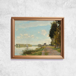 Poster Claude Monet Argenteuil Chateau Rio Arte Francesa