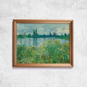 Poster Claude Monet Banks Of Seine French Old Art