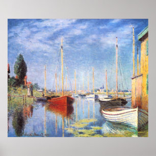 Póster Claude Monet: Barcos de prazer em Argenteuil