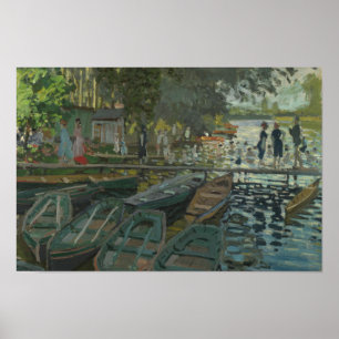 Póster Claude Monet - Bathers em La Grenouillere
