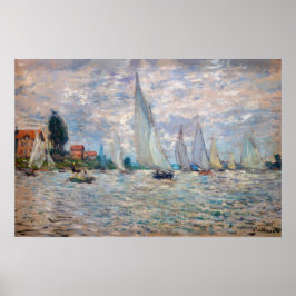 Poster Claude Monet - Boats Regatta na Argentina