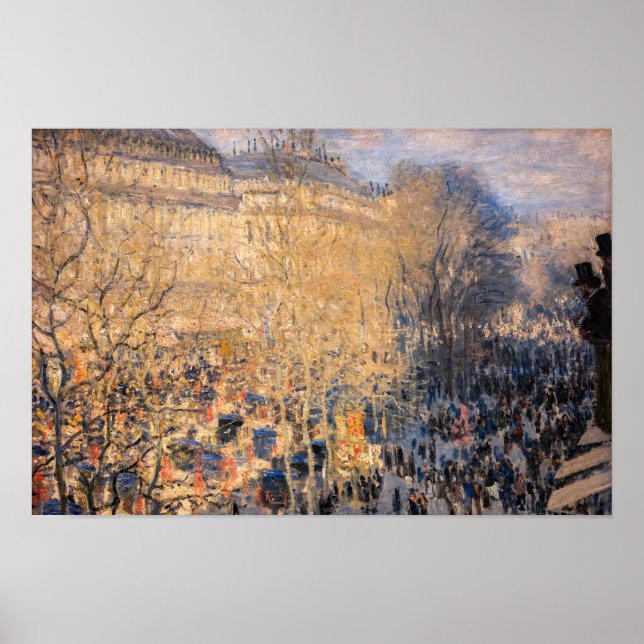 Poster Claude Monet - Boulevard des Capucines em Paris (Frente)