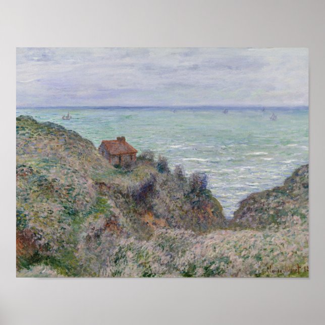 Póster Claude Monet - Cabine da Alfândega (Frente)