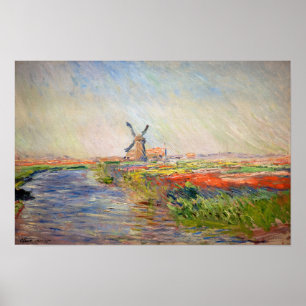 Poster Claude Monet - Campo das Tulipas na Holanda