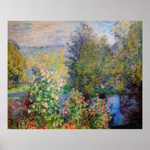 Claude Monet - Canto do Jardim em Montgeron