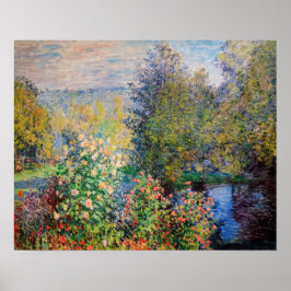 Poster Claude Monet - Canto do Jardim em Montgeron