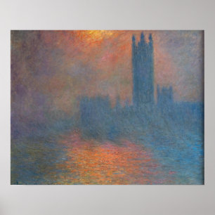 Poster Claude Monet - Casas do Parlamento Londres