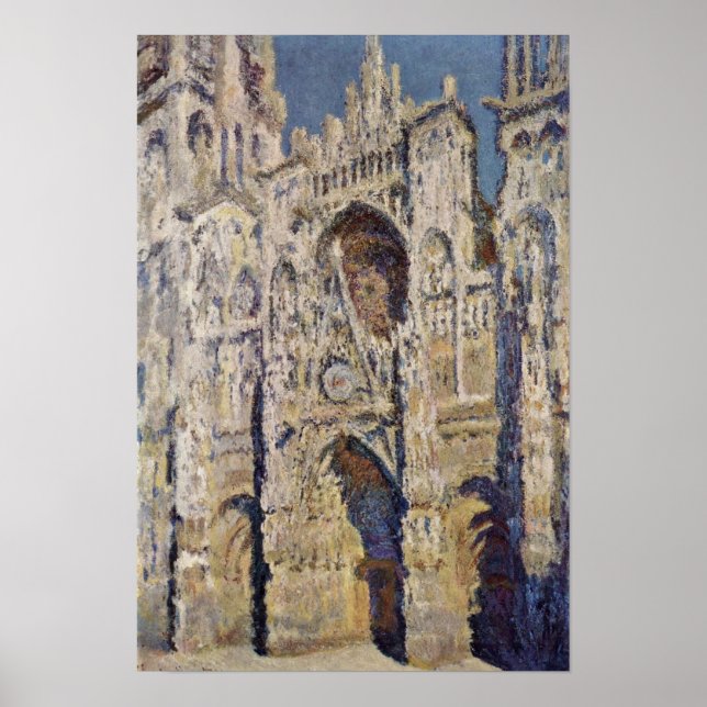 Póster Claude Monet - Catedral de Rouen (Frente)