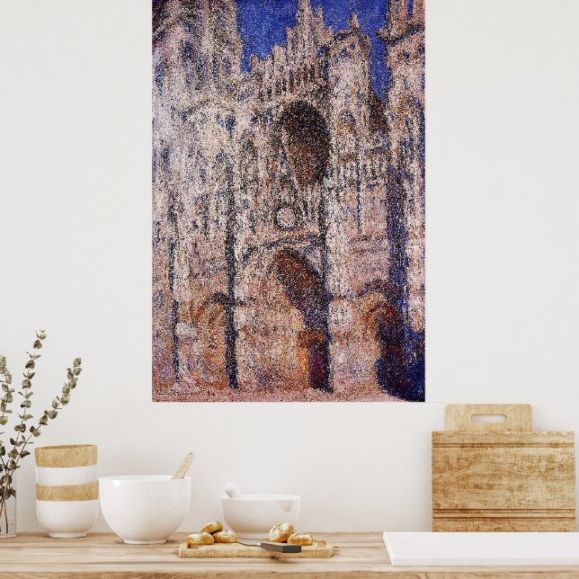 Poster Claude Monet - Catedral de Rouen 01 (Cozinha)