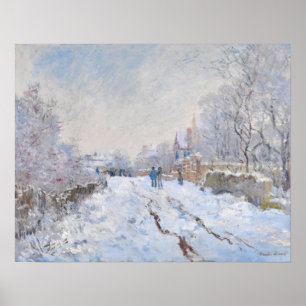 Poster Claude Monet - Cena de Neve na Argentina