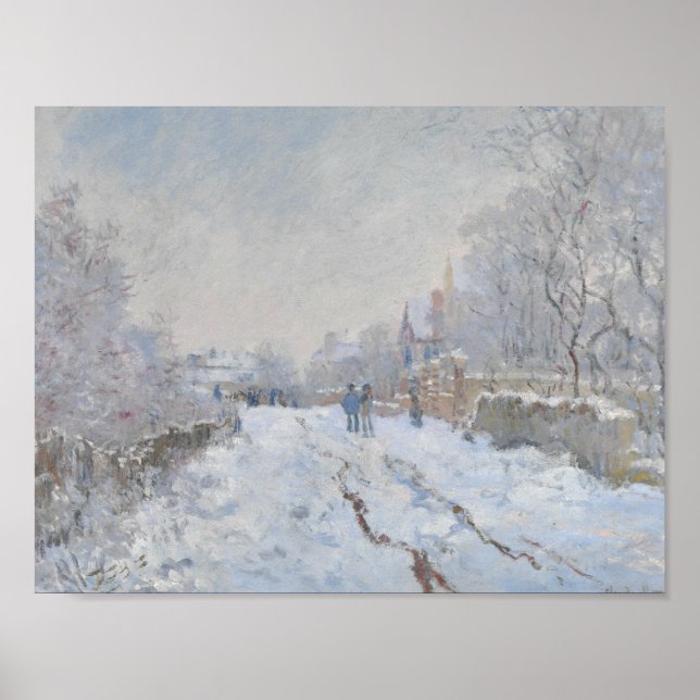 Poster Claude Monet - Cena de Neve na Argentina (Frente)