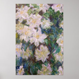 Poster Claude Monet - Clematite Branca