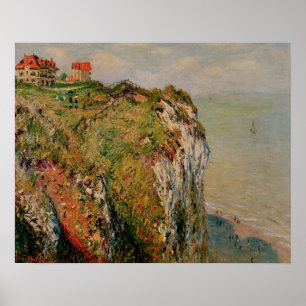 Poster Claude Monet   Cliff em Dieppe, 1882