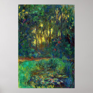 Poster Claude Monet - Corner of a Pond with Waterlilies