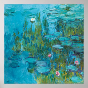 Póster Claude Monet Galeria de lírios Ninféas