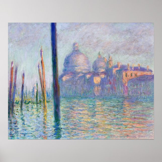Poster Claude Monet - Grande Canal, Veneza (Frente)