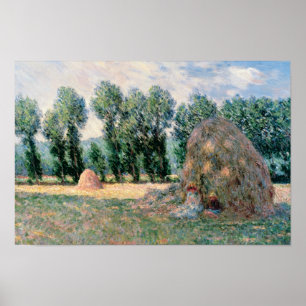 Póster Claude Monet - Haystacks