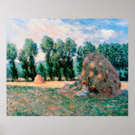 Poster Claude Monet, Haystacks, 1890