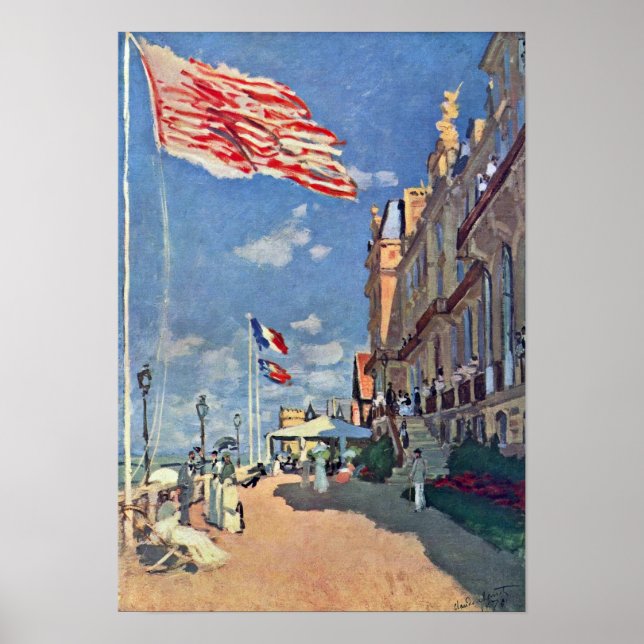 Póster Claude Monet - Hotel des Roches Noires (Frente)