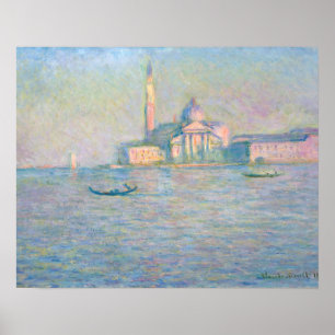 Poster Claude Monet - Igreja de San Giorgio Maggiore
