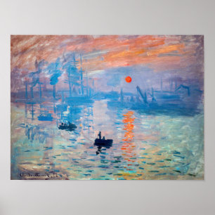 Poster Claude Monet - Impressão, Nascer do Sol