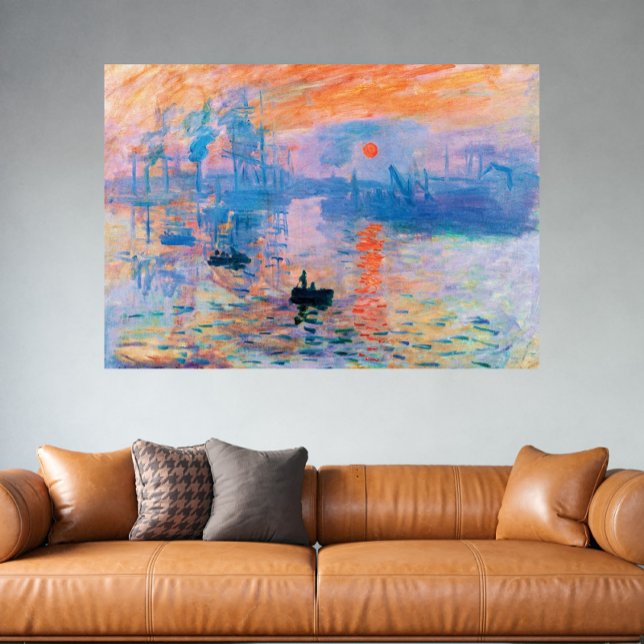 Poster Claude Monet Impressão, Nascer do Sol (1872) Poste (Criador carregado)