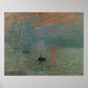 Poster Claude Monet - Impressão, nascimentos