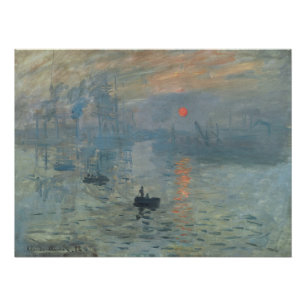 Póster Claude Monet Impression Sunrise Soleil Levant