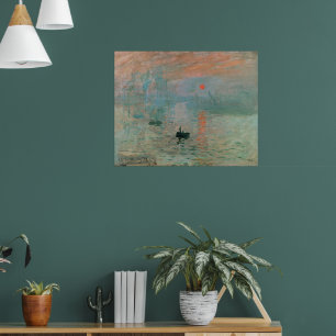 Poster Claude Monet - Impressionismo, Nascer do Sol,