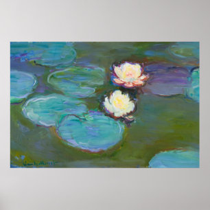 Poster Claude Monet Impressionista Água Lillies Ninfheia
