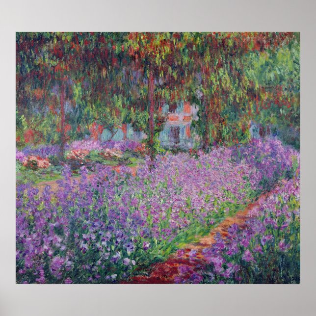Póster Claude Monet | Jardim do Artista em Giverny (Frente)