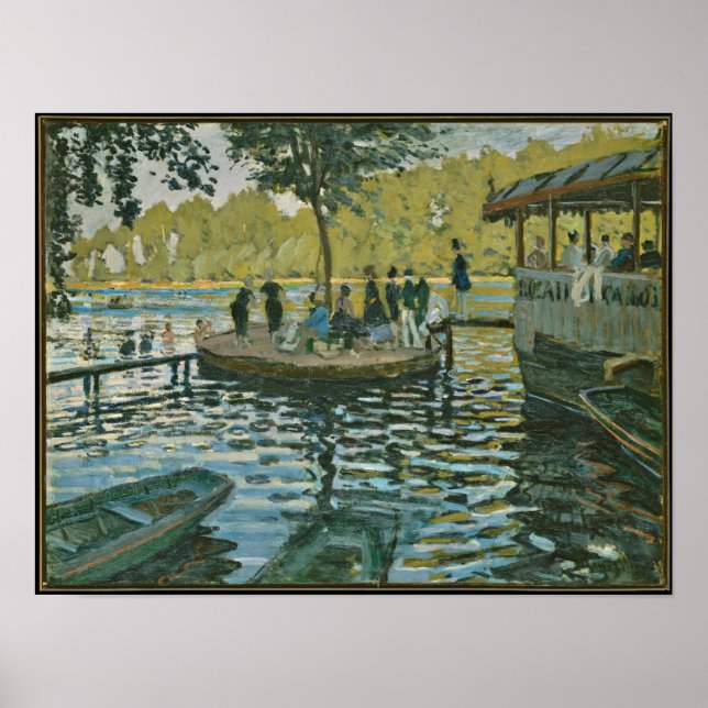 Poster Claude Monet - La Grenouillere (Frente)