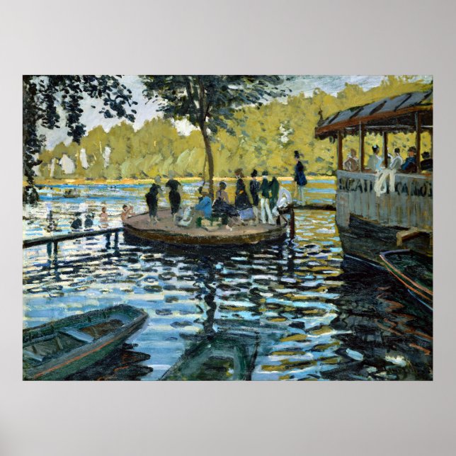 Póster Claude Monet La Grenouillère (Frente)