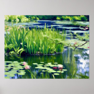 Poster Claude Monet Lago de Nenúfares Giverny