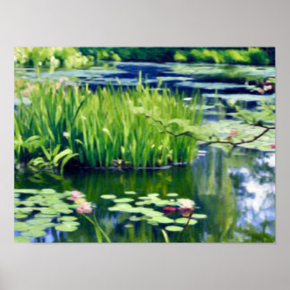 Poster Claude Monet Lago de Nenúfares Giverny