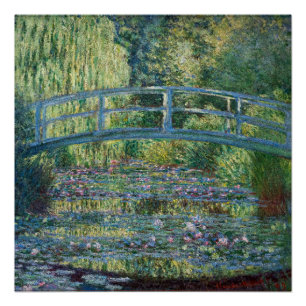 Póster Claude Monet - Lago de Nenúfares, Harmonia Verde