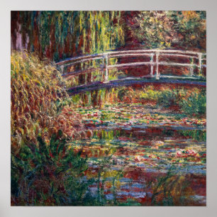 Poster Claude Monet - Lagoa de Água Lily, Harmonia Rosa