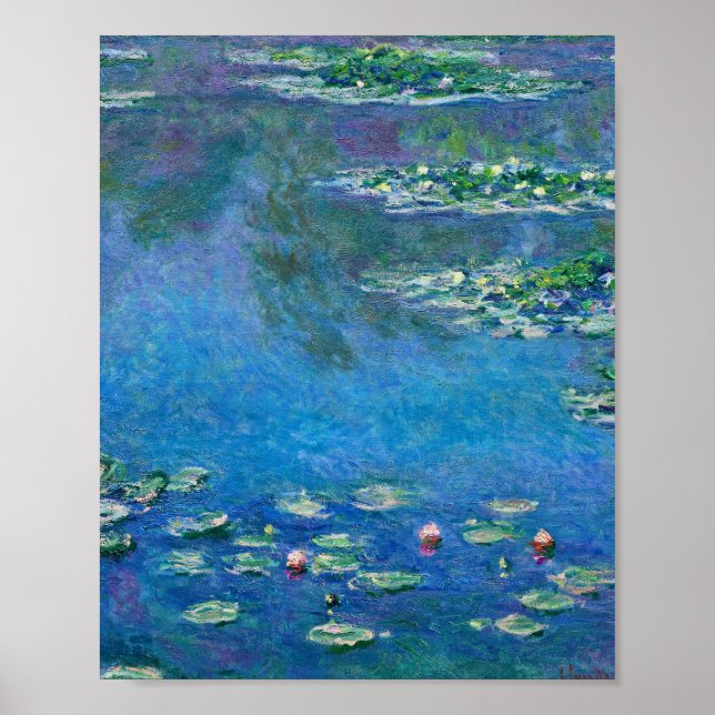 Poster Claude Monet - Lírios Água 1906 (Frente)
