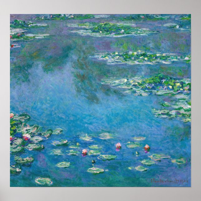 Poster Claude Monet - Lírios Água 1906 (Frente)